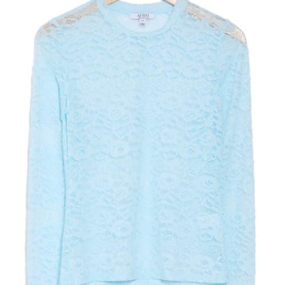 AFRM Los Angeles Blue Bird blouse - Picture 1 of 2